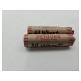 2 Full Rolls Wheat Penny Coins