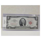 CRISP & CLEAN 1963  Red Seal $2 Note