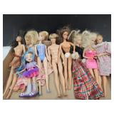 Lot of Barbie Dolls