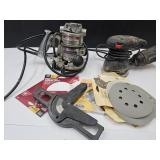 Craftsman Palm Sander &VTG Porter Cable Router