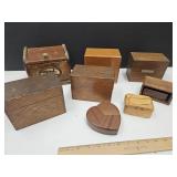 Recipe Boxes & Wood Puzzle Boxes+