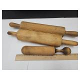 VTG Large Wooden Rolling Pins& Masher
