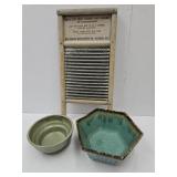 Pimitive Washboard, Napco, Haeger Pottery