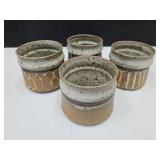 Set of 4 Wishon Harrell Cups MUNCIE ARTIST