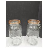 3Qt. Wire Bale Storage Jars,  Beautiful