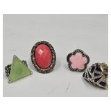 4 Adustable Size  Costume Rings