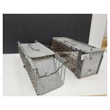 2 Live Traps 6 x 17" & 6 x 16"