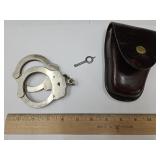 Real Hand Cuffs with Leather Pouch & Key