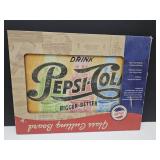 Glass Cutting Board Pepsi Cola Adv.