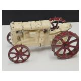 Cast Iron Toy Tractor  6 3/4" Long