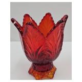Fenton Amberina & Ruby Red 4.25"H Votive