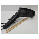 Black Leather Wild Wings Holster & Cartridge Belt