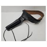 VTG Bucheimer Black Leather Holster & Cart. Belt