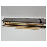 2 Pool Sticks with Bag