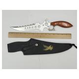 Surgical Steel Lg Knife w/ Sheath