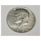 1967 Half Dollar Coin 40 % Silver