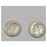 2 Roosevelt Silver Dimes