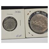1969 Canada Dollar, 1936 Buffalo Nickel
