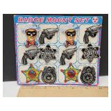 Vintage Toy Cowboy,Police & Sheriff Tin Badges