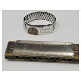 Roy Rogers Harmonica & Thomas Finski Bracelet Cowb