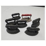 Lot of Miniature Sad Irons 3.5" l