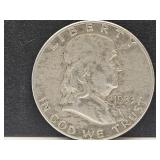 1953 D Franklin 90% Silver Half Dollar