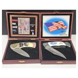 Proud to Be American & 9/11 Pocket Knives w/Boxes