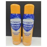 2 Cans 30 OZ Total Microban Santitizing Spray