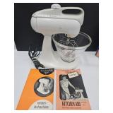 KitchenAid Mixer, With Booklets, Beaters & Bowl