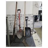 Lot of Lawn & Garden Tools Shovels & Choppers