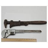 2 Monkey Wrenches 18 & 20" Long