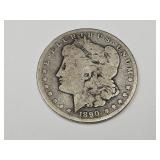 1890 Carson City Silver Morgan Dollar Coin