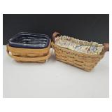 6" Longaberger w Lots of Signatures & 8" w Basket