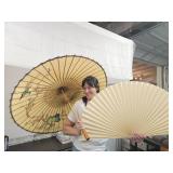 Oriental Parasol Umbrella &  LG Hand Fan