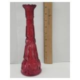 Smith 9" Bud Vase Ruby