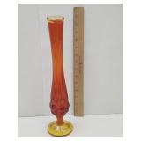 Smith Swung Vase 14.5" Made From Amberina Goblet