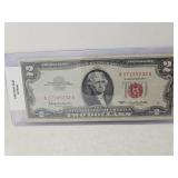 Clean 1963 Red Seal $2 Note