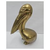 Heavy  Brass Pelican 8" high