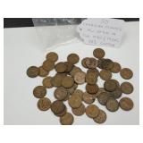 50 Canadian Pennies 98% Copper All 1940