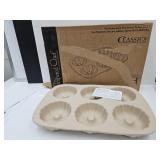 Pampered Chef Stoneware Mini Flute with Box