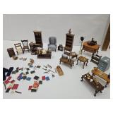 Large Lot of Miniatures, Dollhouse Furniture