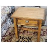 Side Table with Drawer 25.5 x 21.5 x 24" high