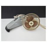 Clip On Fan & Hoover Hand Held Vac