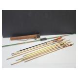 VTG Custom Built Bow 48 " w Wood Arrows & Quiver
