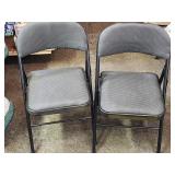 Like New 2 Folding Padded Chairs
