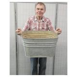 Galvanized Wash Tub  21" wide