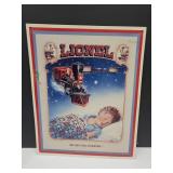 LIONEL TRAIN 11x 13"  Metal Sign 1992