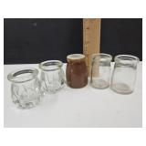 Lot of Creamers Glass & Hall