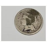 1865 3 Cent Coin