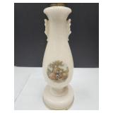 Vintage Aladdin Colonial Scene Lamp w Finial 26"
